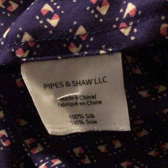 Veronica Beard blouse Sz 0 100% silk plum floral batik print seamed long sleeve - Picture 10 of 10